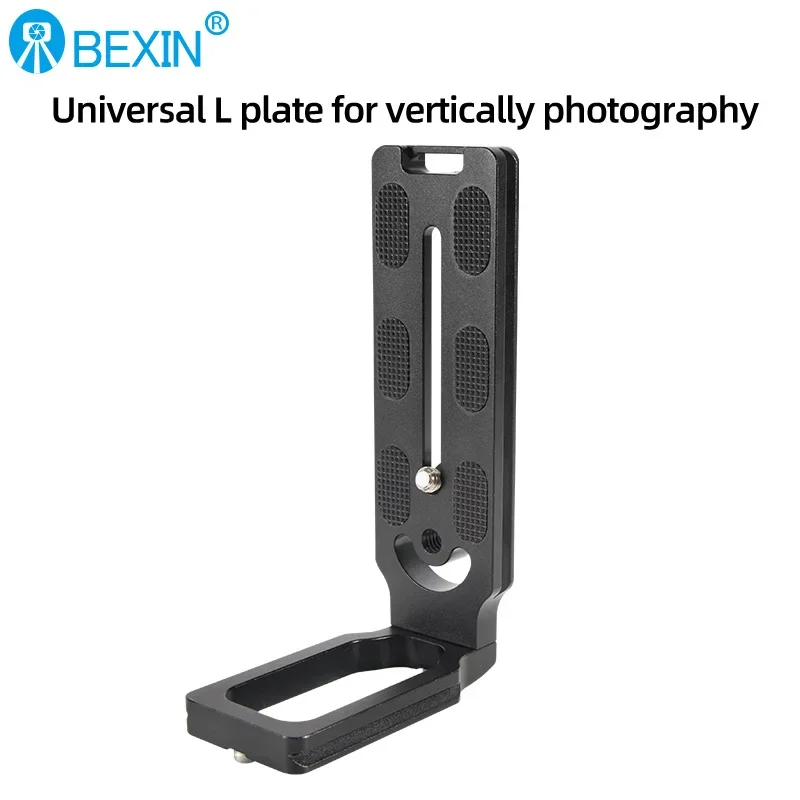 BEXIN MPU-120L Universal Camera L Bracket Shot Quick Release L Plate Swiss Vertical Video Compatible Nikon Canon Sony Fuji