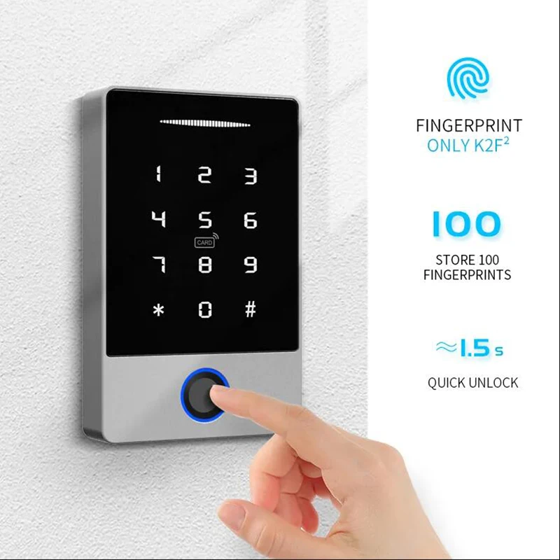 TTLOCK Bluetooth Keypad Smart Access Control Machine Access Reader For Electric Lock Gate Optional Fingerprint Unlock