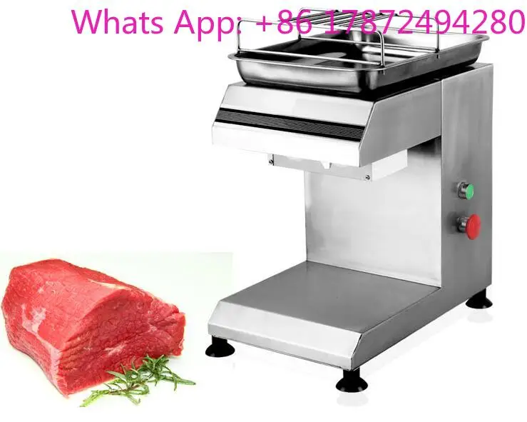 Electric Meat Slicer Home Kitchen Meat Cutter Stainless Steel Automatic Meat Cutting Machine 2-25mm Blade Thick Grinder