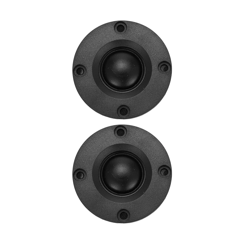 Best 2Pcs Tweeter 1.5Inch 6Ohm 30W Dome Silk Film Tweeter Hifi Treble Speaker Audio Loudspeaker with Heatsink