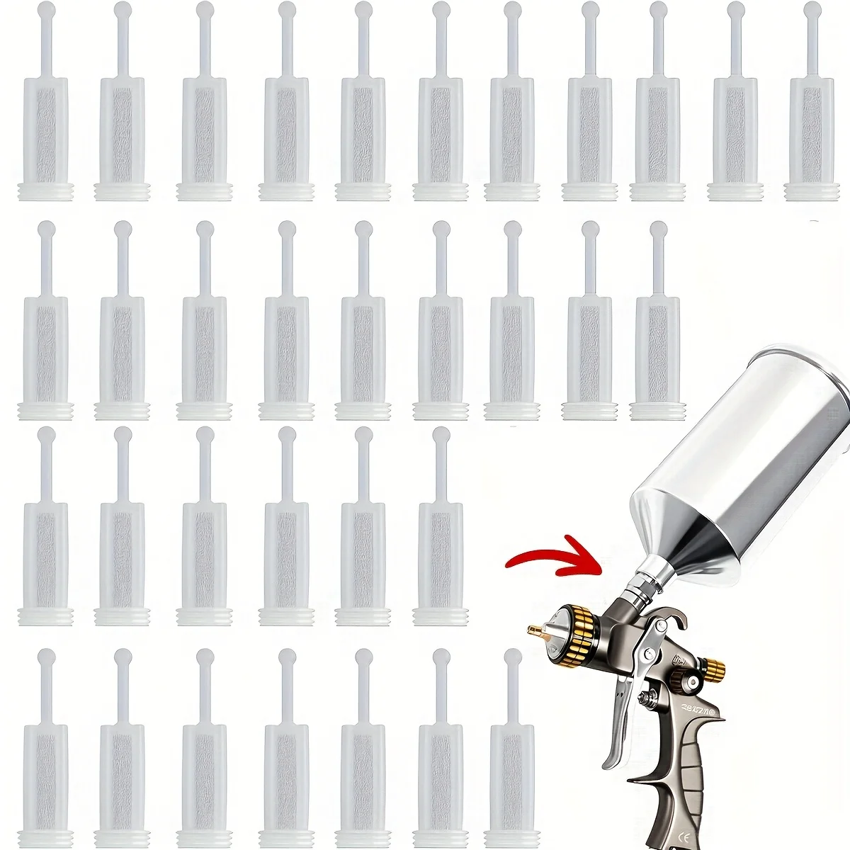 

14 шт./50 шт./100 шт. фильтр краски гравитационный спрей-фильтр одноразовый гравитационный фильтр краски с мелкой сеткой универсальный размер подходит для