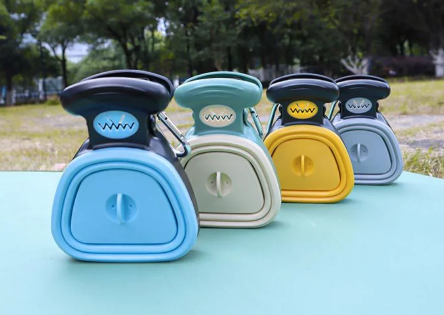 Dog Poop Bag Dispenser Travel Foldable Pooper Scooper Poop Scoop Clean Animal Waste Picker Cleaning Tools Pet Products