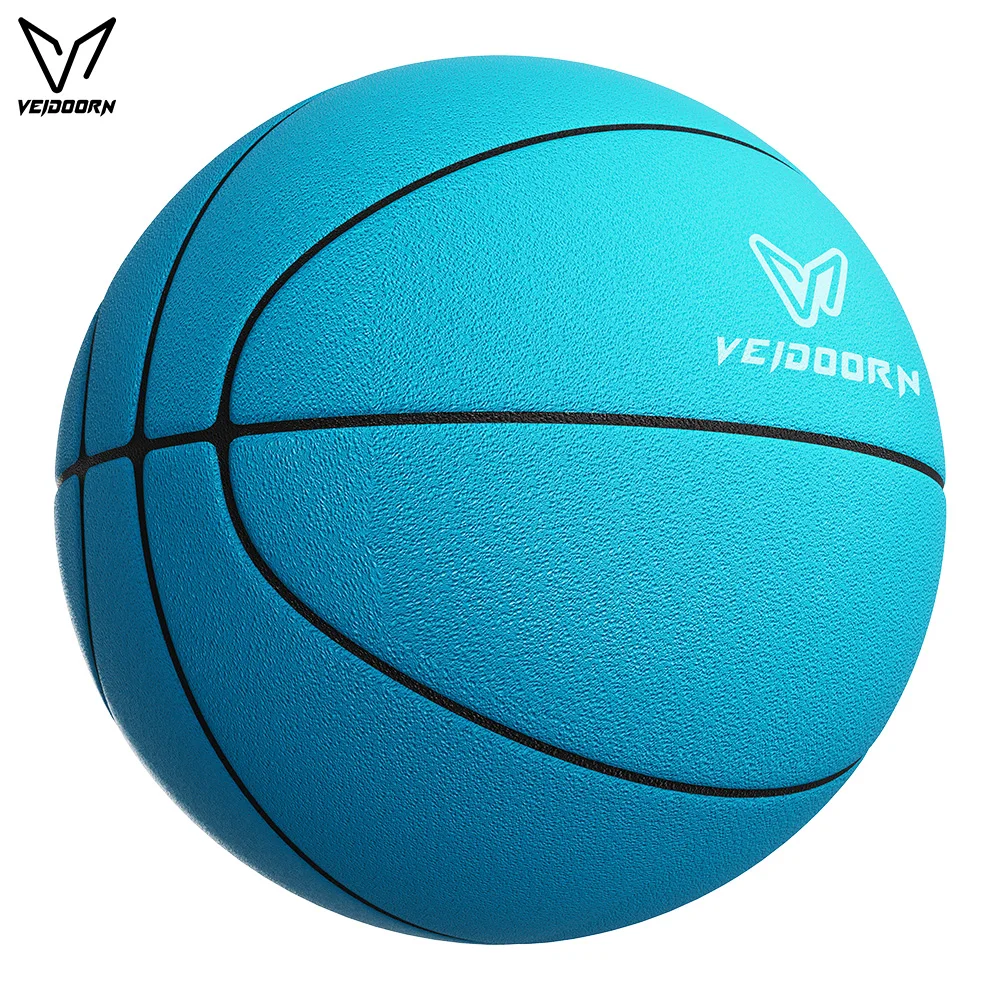 Veidoorn 600g Standard Weight Mute Basketball Quiet Shock‑Absorbing Indoor Basketball Silent Ball for Household Practice
