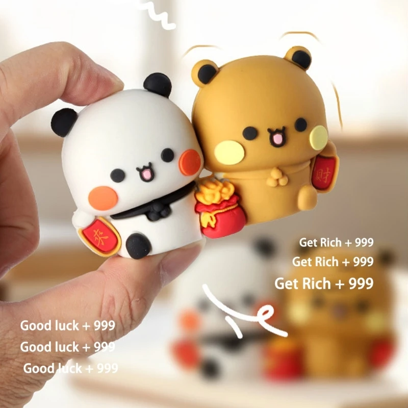 Whimsical PVC Car Decorations Set Pvc Car Accessories Ornaments for Dashboard Auto Interior Decoration & Customization