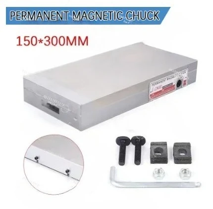 150*300mm or 6*12 Inch High Precision Fine Pole Permanent Magnetic Chuck Workholding Rectangular for Grinding Machine