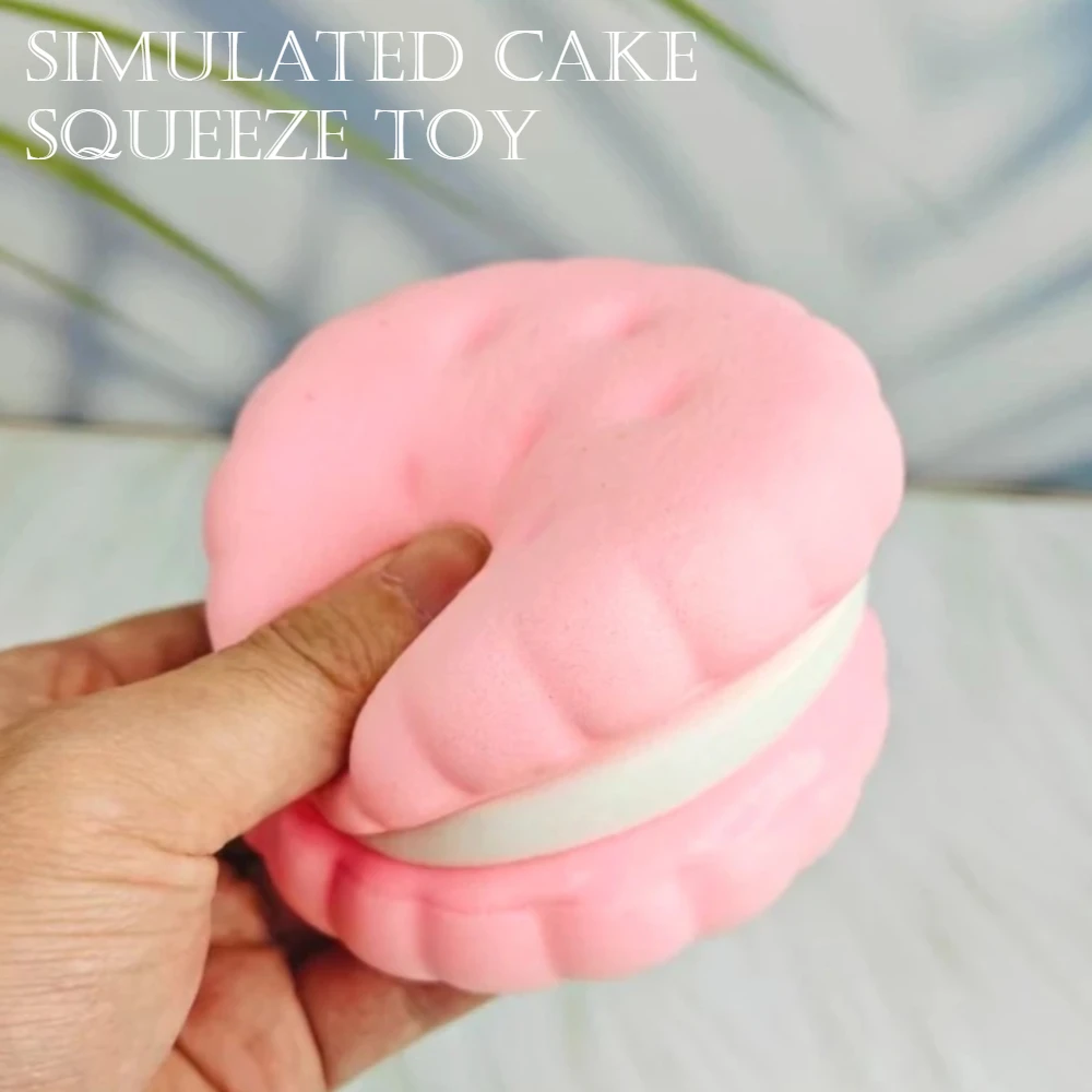 

Squishy Simulated Cake Squeeze Toy Soft Stress Relief Slow Rising Sensory Fidget for Anxiety ADHD Autism Gifts for Kids Adults