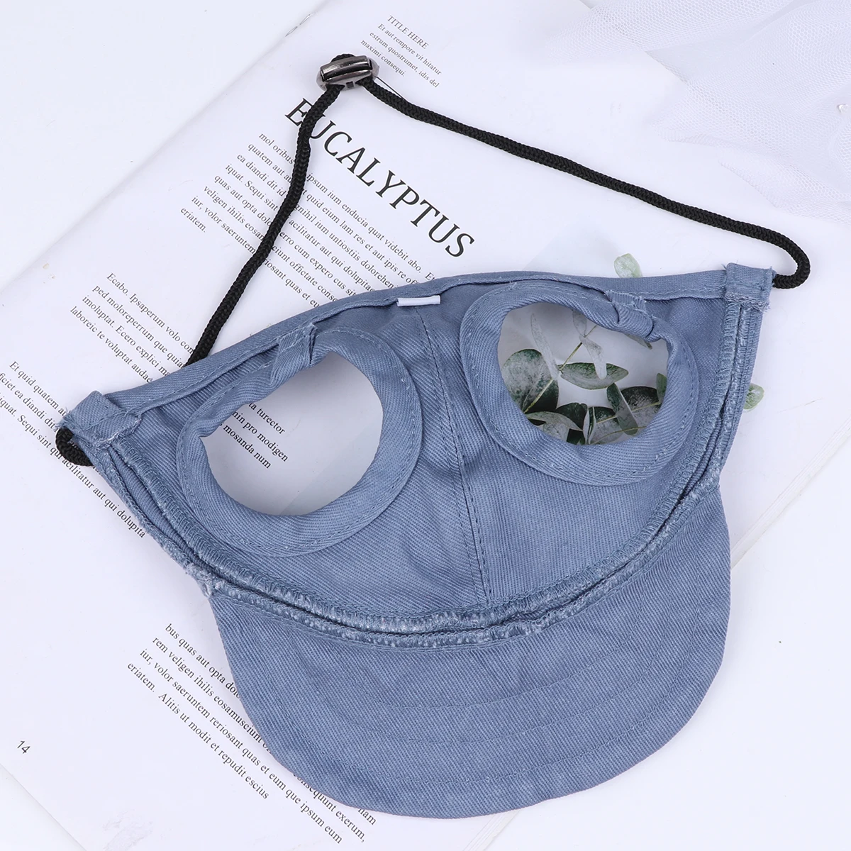 

Pet Hat Canvas Durable Safe Adjustable Strap Small Dogs UV Outdoor Travel Summer Puppy Dog Costumes Accessories