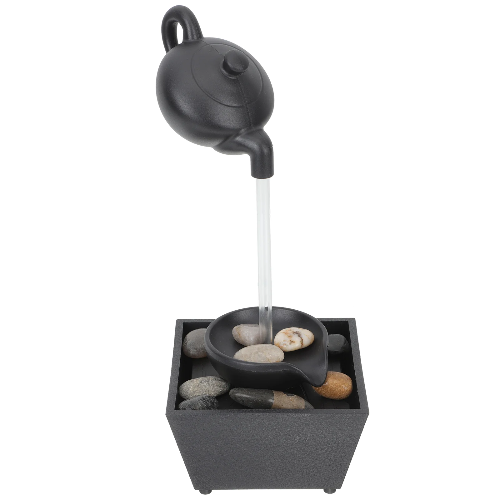 زخرفة مكتب بلاستيكي داخلي ، زينة طاولة ، زينة شلال الجري ، ديكور #3