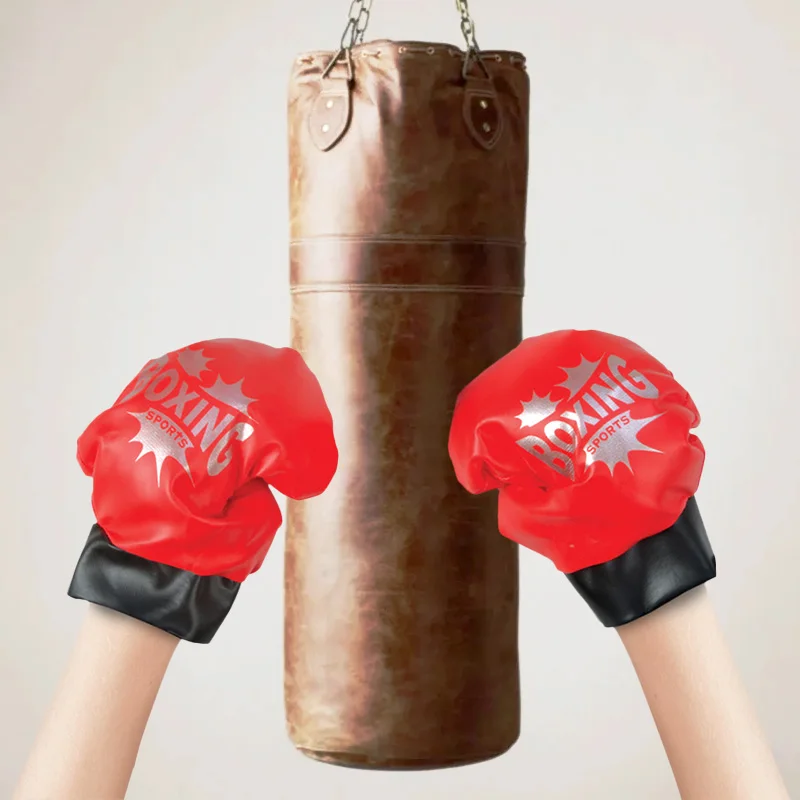 Child Fitness Boxing Suit Adjustable Height Ball Bag Boxing Speed Sports Set Toys Fighting Game for Children's Holiday Gift