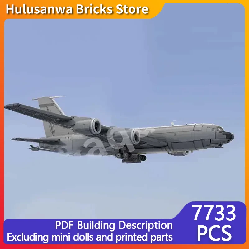 Military Aircraft Model MOC Building KC-135 Aerial Refueling Aircraft Modular Technology Gift Holiday Assemble Children Toy Suit