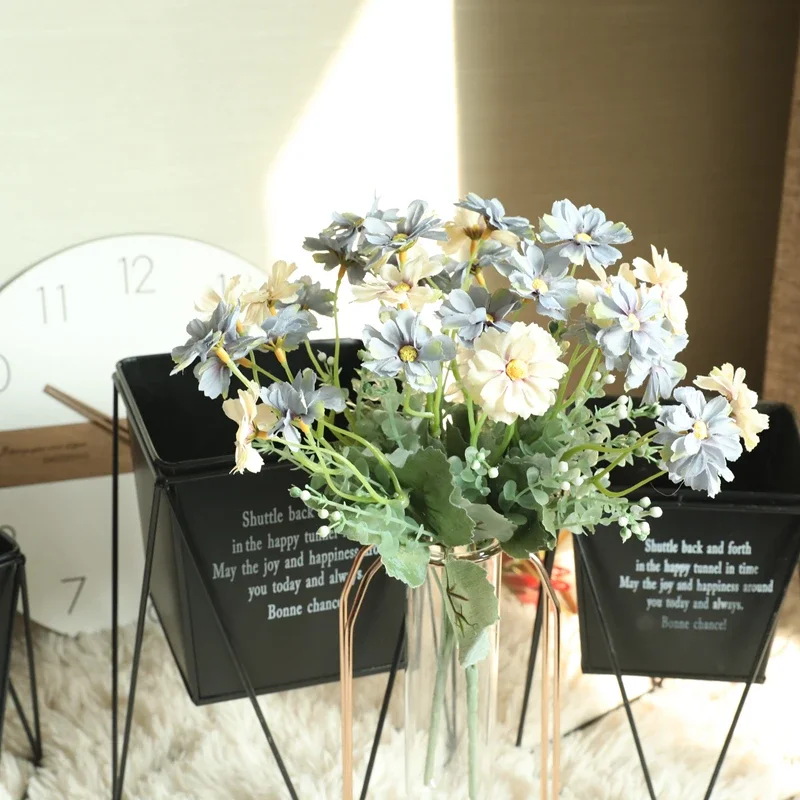 Simulation Flower 13 heads 5 branches Small Chrysanthemum FlowersHome Furnishing Landscape Layout Manual DIY Decorative