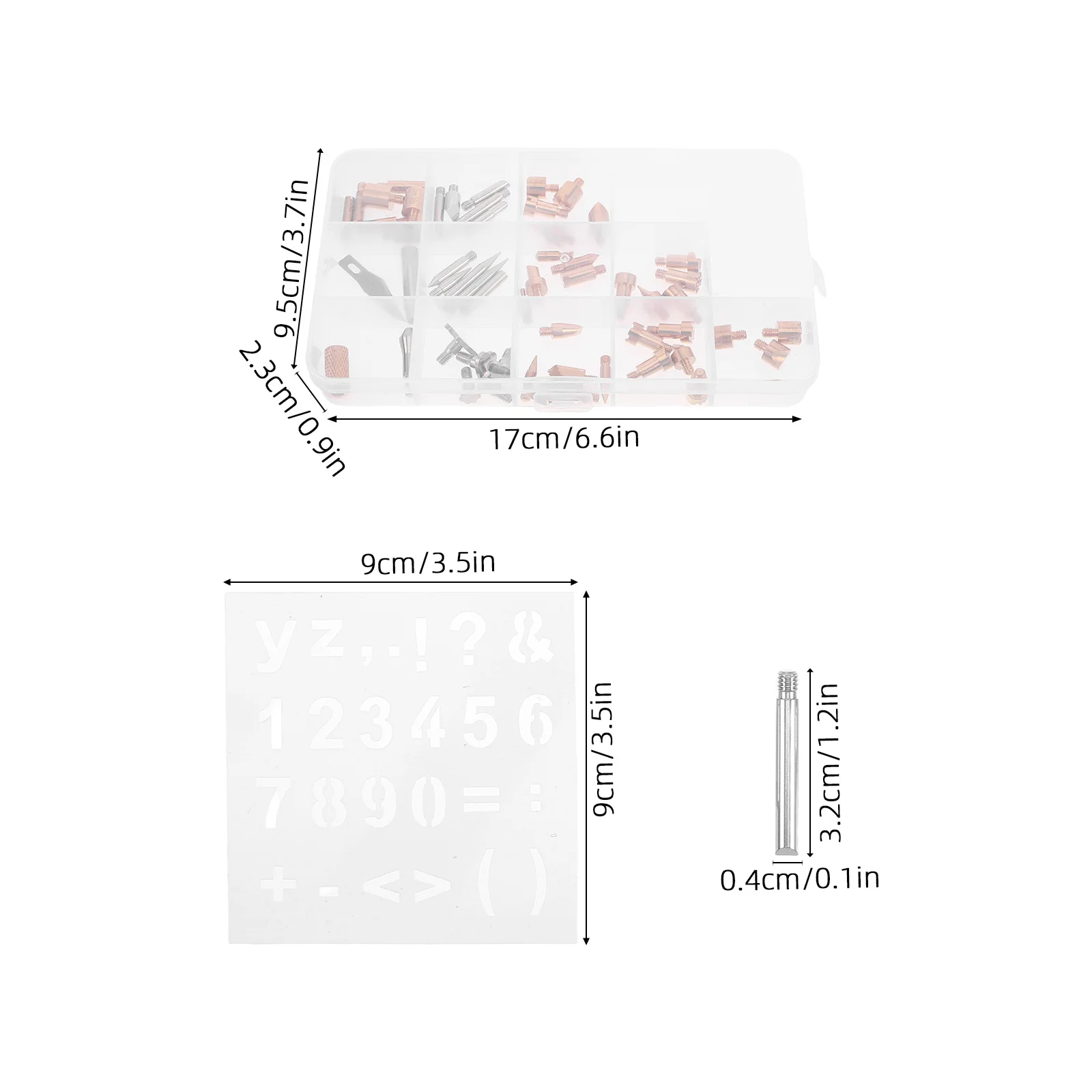 1 مجموعة أدوات نحت الخشب حرق نصائح تنوعا مجموعة الحفر بيروغرافيا القلم المناقير المحمولة صندوق تخزين أداة الحفر للخشب