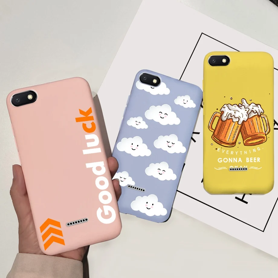 For Xiaomi Redmi 6A Bumper Soft Silicone Space Man Cartoon Phone Cover Case For Xiomi Redmi6A 6 A A6 Redmi6a Funda Capas Coques