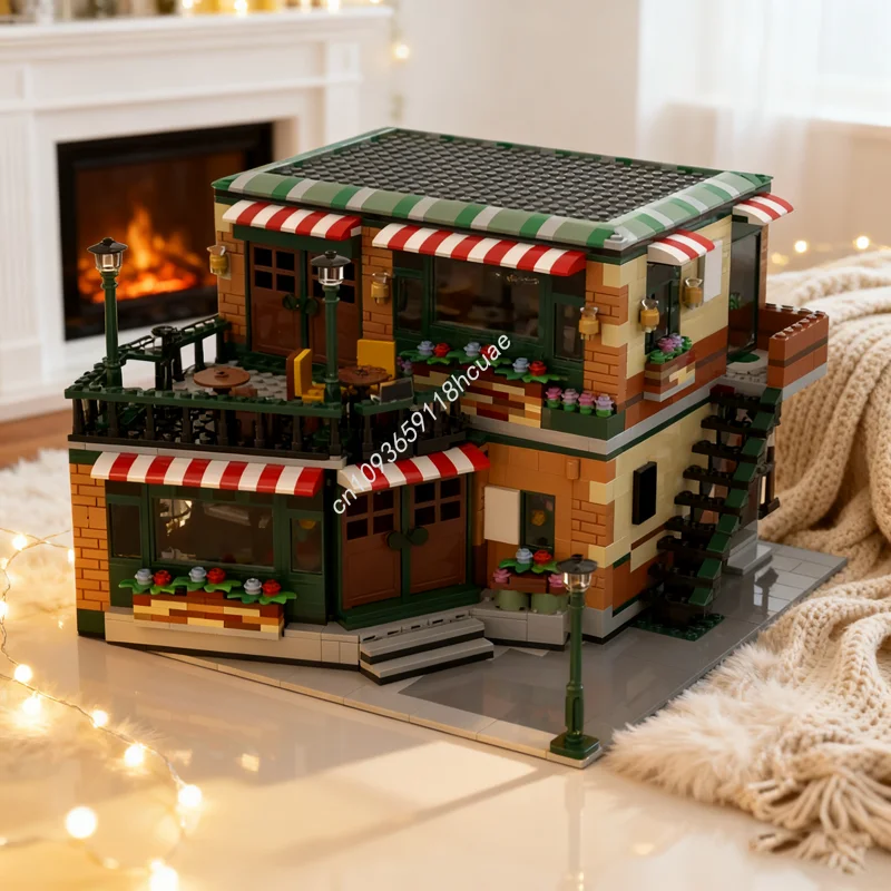 

2258pcs MOC Modular Central Perk Cafe Pub Modulared Model Building Blocks Assemble Toy Idea Festivals Gifts Brick Birthday