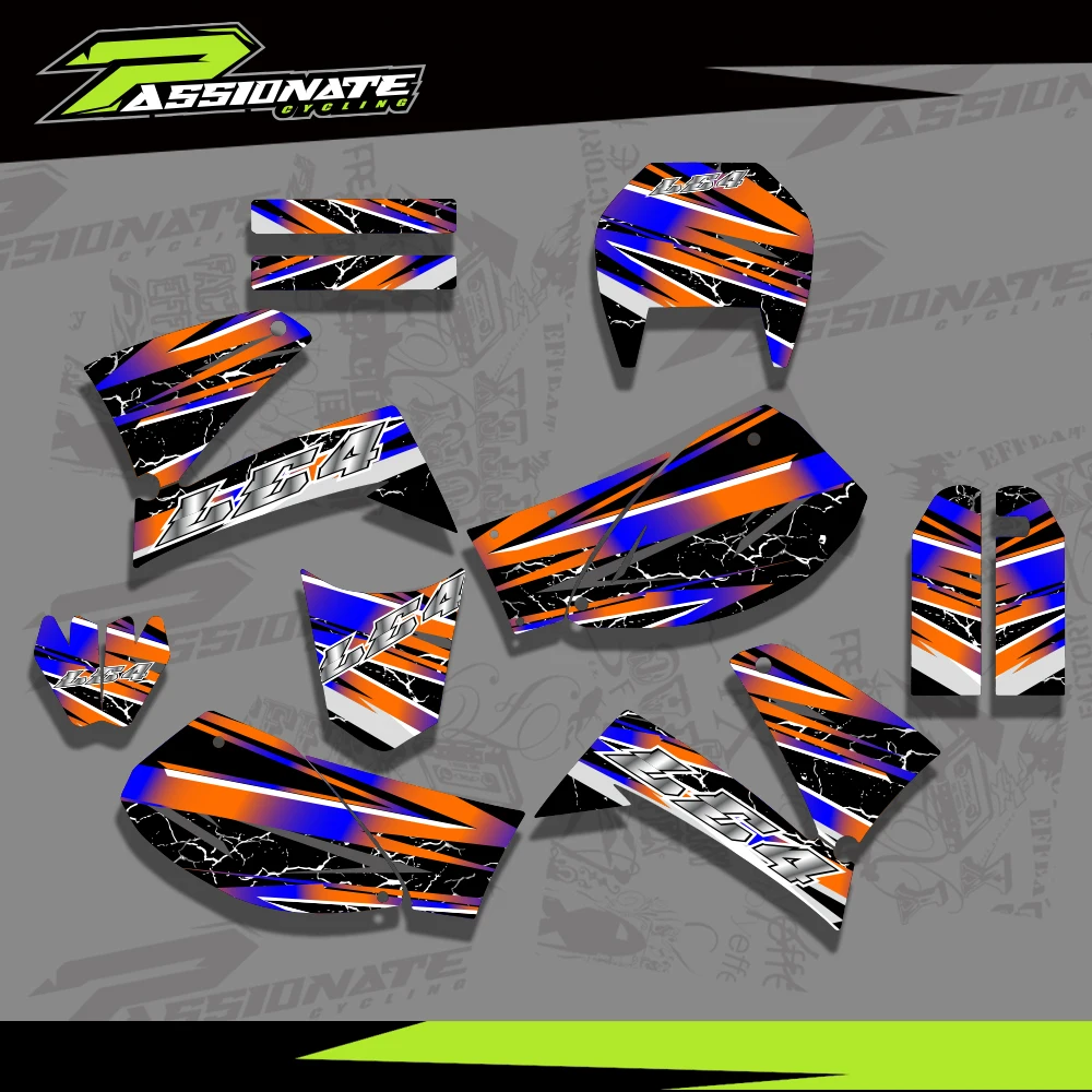 

Custom Team Graphics Backgrounds Decals Stickers Kit For KTM LC4 Enduro1998 1999 2000 2001 2002 2003 2004 2005 2006 2007