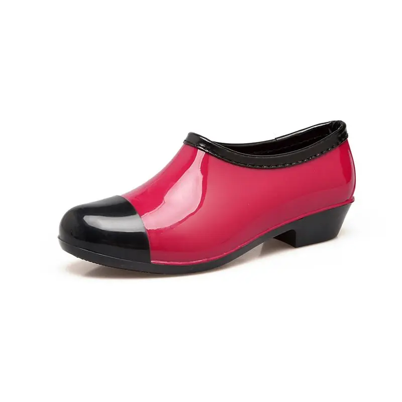 Women Ankle Rain Boots Waterproof Short Rain Shoes Non Slip Rubber Garden Boots Spring Autumn Kitchen Work Shoes Ladies