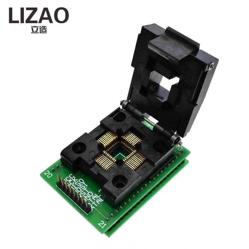 LIZAO High Quality Chip Programmer Adapter Socket, TQFP44 QFP44 to DIP40 Socket for ATMEGA16 Programming
