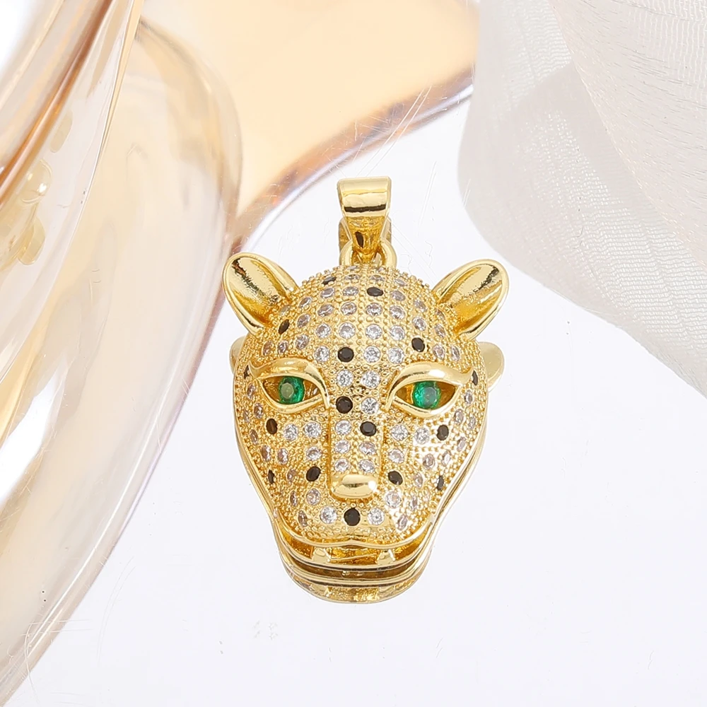 Juya Handicraft 18K Real Gold Plated Dragonfly Birds Leopard Cat Owl Tree Dreamcatcher Christian Cross Star Charms Supplies