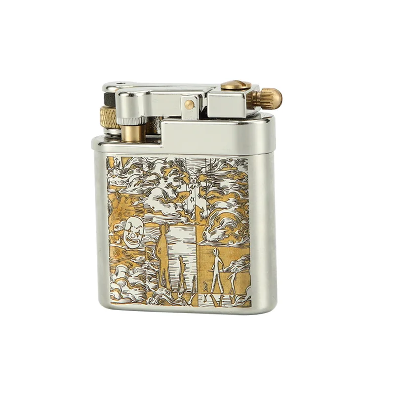 Chief Creative Retro Metal Grinding Wheel Lighter Windproof Kerosene Lighter Cigarette Lighters Gift Gadgets for Men - Image 6