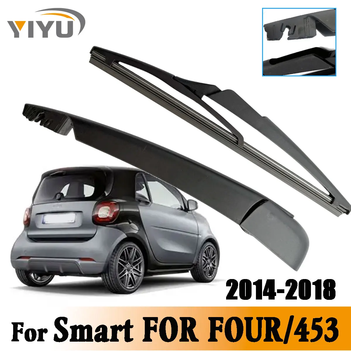 1/2PCS Hinten Wischer Klinge Wischer Arm Kit Für Smart FÜR VIER/453 2014--2018 Windschutzscheibe hinten Scheibenwischer Pinsel