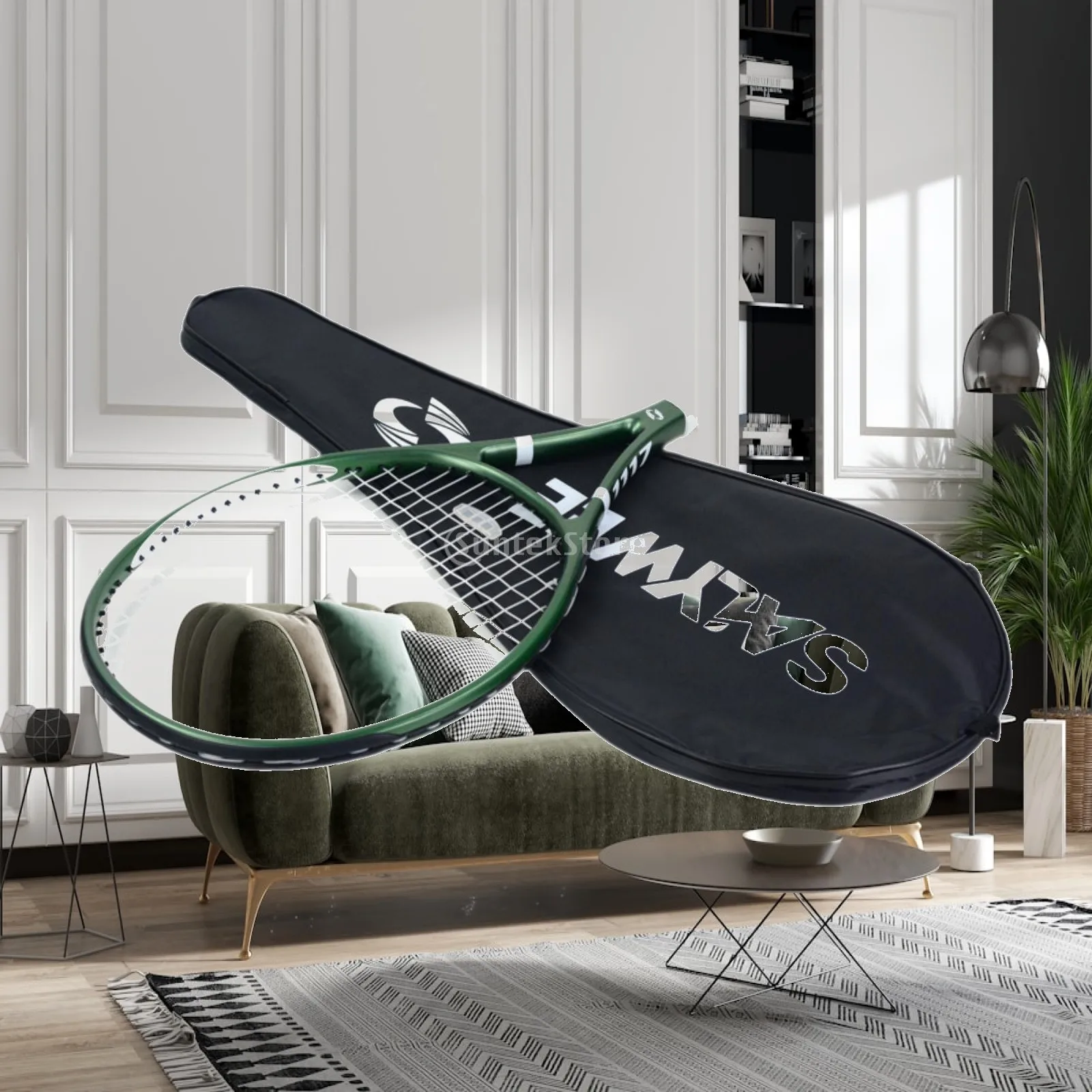 professional-carbon-fiber-tennis-racket-with-large-hitting-area-comfortable-grip-for-gym-summer-exercise-and-outdoor-games