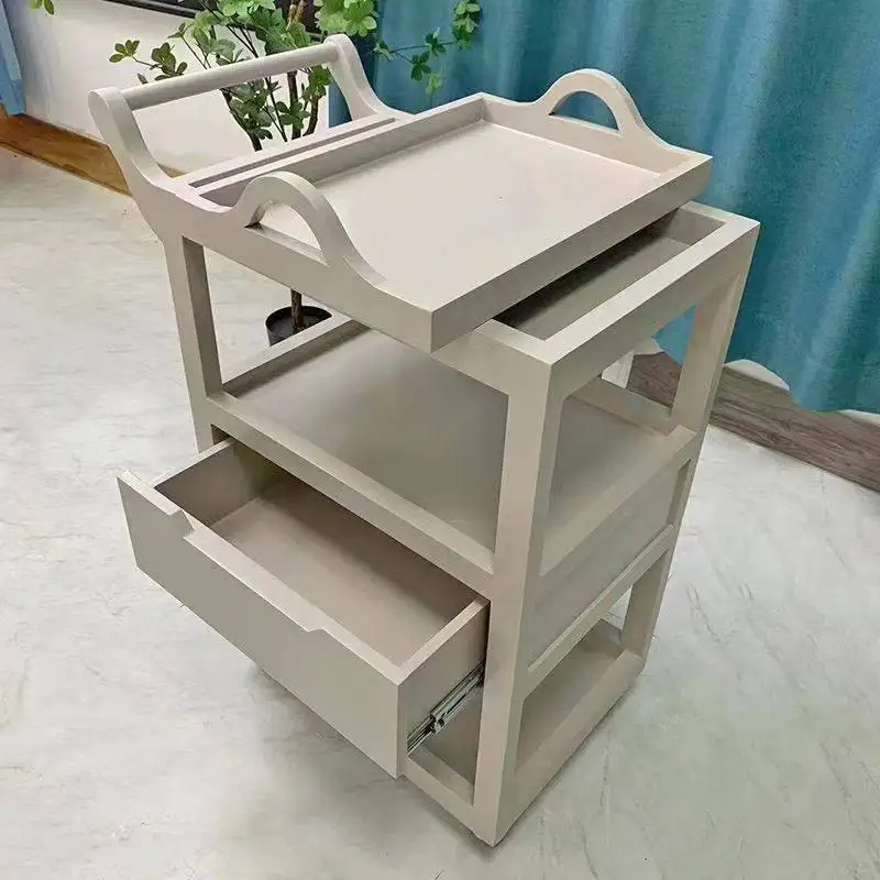 

Напольная тележка-органайзер для салона красоты с многофункциональными ящиками, коммерческая мебель для салонов красоты ZY40ZWJ