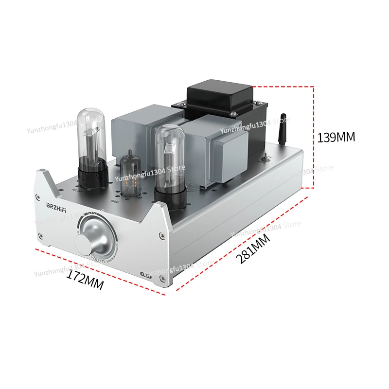 Аудио A20B Однотактный ламповый усилитель класса A HiFi аудиофильский класс 6N3C 6L6 EL34 Усилитель звука 80 Вт ×2 Домашний кинотеатр