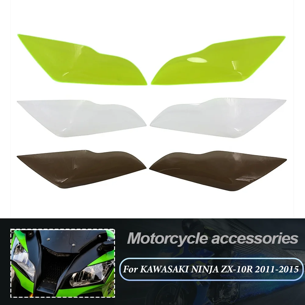 Motorcycle Accessories Headlight Lens Cover Shield Protector Screen GuardFor KAWASAKI NINJA ZX-10R ZX10R ZX 10R 2011-2014 2015