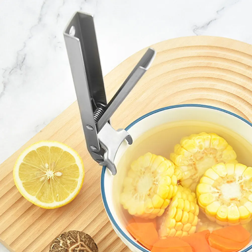 

304 Stainless Steel Anti Scald Plate Clip Hot Bowl Holder Portable Kitchen Clip for Hot Pots Barbecue Stewing Cups