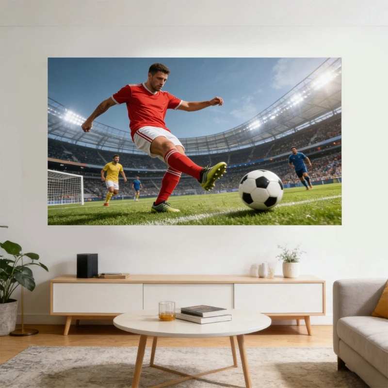 96BA Schnellinstallationsprojektor-Leinwand aus Metall mit 16:9-Seitenverhältnis, für Sportübertragungen – Detail 1