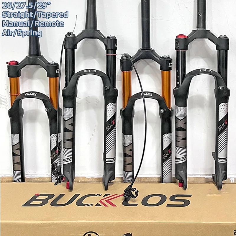 

BUCKLOS MTB велосипедная вилка с пневматической подвеской 26/27,5/29 велосипедная передняя амортизационная вилка Mannual/дистанционная блокировка 120 мм дорожные велосипедные детали