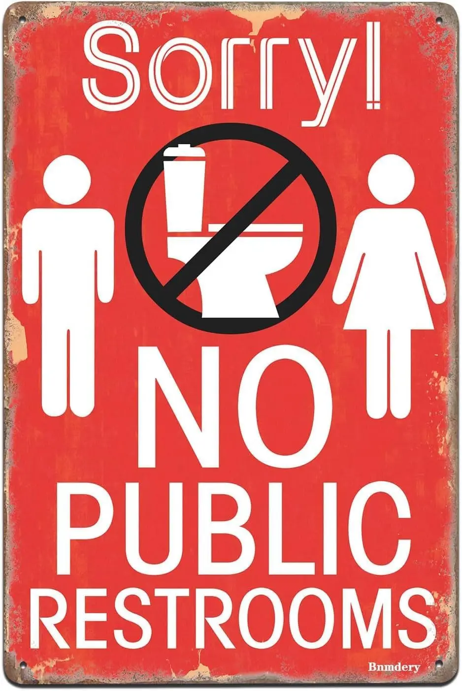 B1,Metal Sign Sorry…