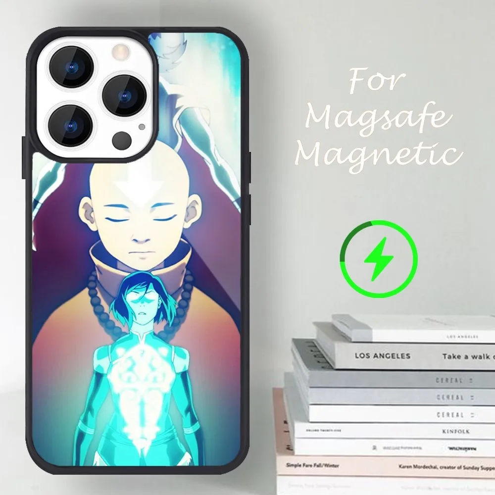 Movie A-Avatar The Legend of Korra Phone Case For iPhone 14 13 12 11 15 Pro Max Magsafe Magnetic image 5