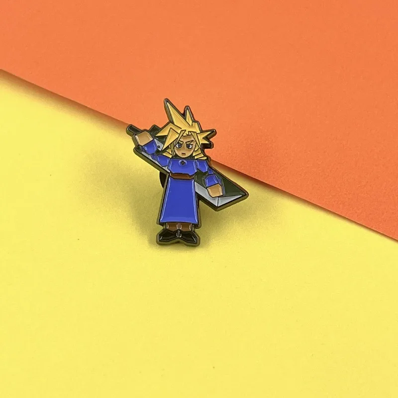 Fantasy Warrior Blade Enamel Pin Metal Brooch Badge Backpack Collar Trendy Fashion Collectible Accessory Gift