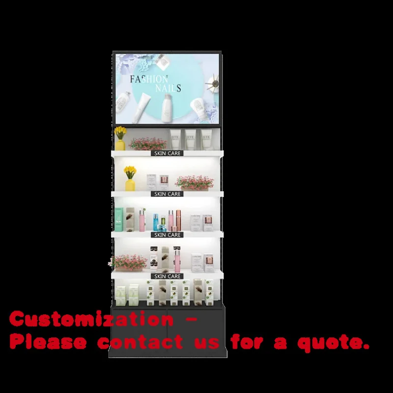 

Customize.High-End Large Custom Beauty Product Stand Cosmetic Display Cabinet Retail Store