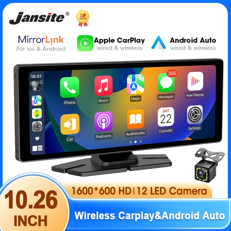 Universal 10.26 Inch Car Radio Multimedia WIFI Video Player Wireless Carplay & Android Auto for Apple Or Android MP5 Player