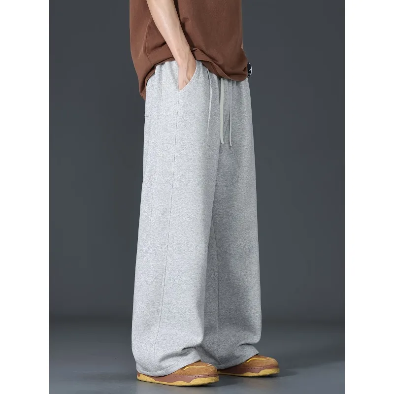 

Men's Heavyweight Casual Wide Leg Pants Street Style Jogging Autumn and Winter New Style Suitable for Both Men and Women