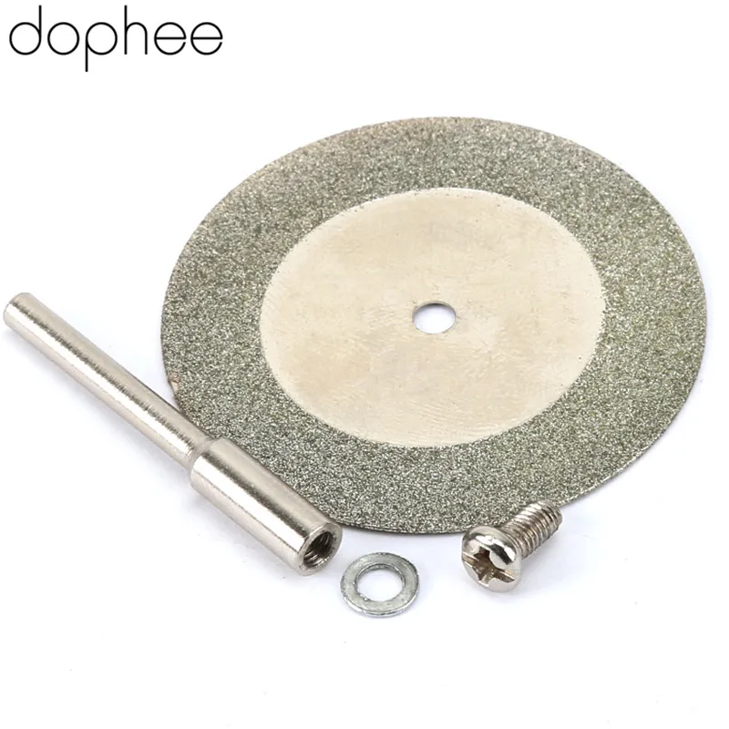 10PCS/set Saw Blade Diamond Cutting Pieces Grinding Slice Refine Jade Gem Stone Discs Dremel Rotary Tool 10PCS 40MM dophee