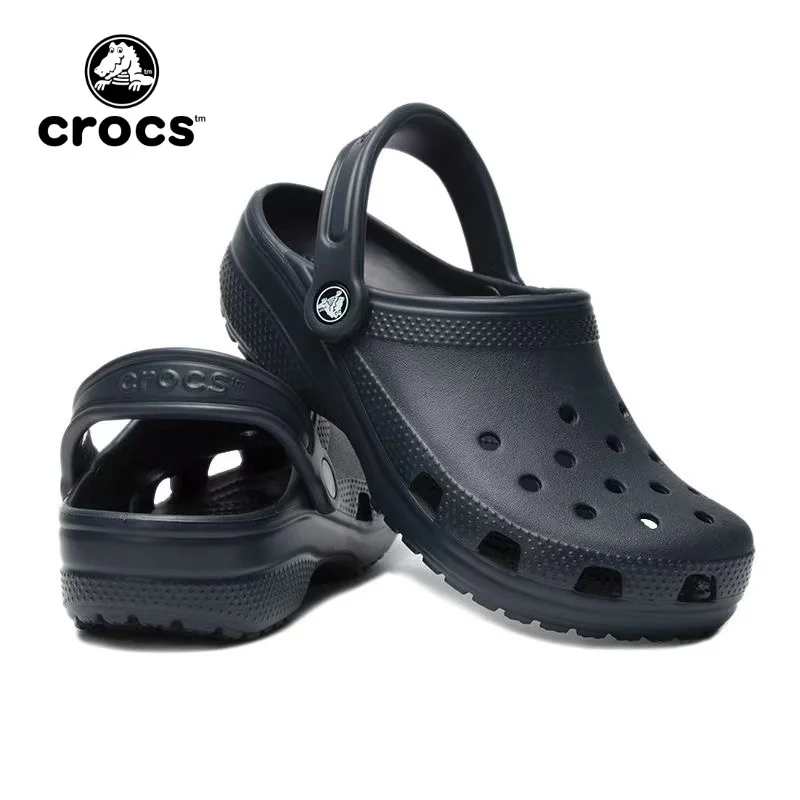 New Crocs Classic Clog Men's Women's Casual Sandals Unisex Closed-Toe Slip-Ons Outdoor Couple Breathable Beach Shoes