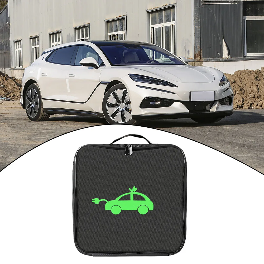 1PCS Car Charging Cable Storage Bags For Jumper- Carry Bag For Electric-Vehicle Charger Multi-functional Car Accessories