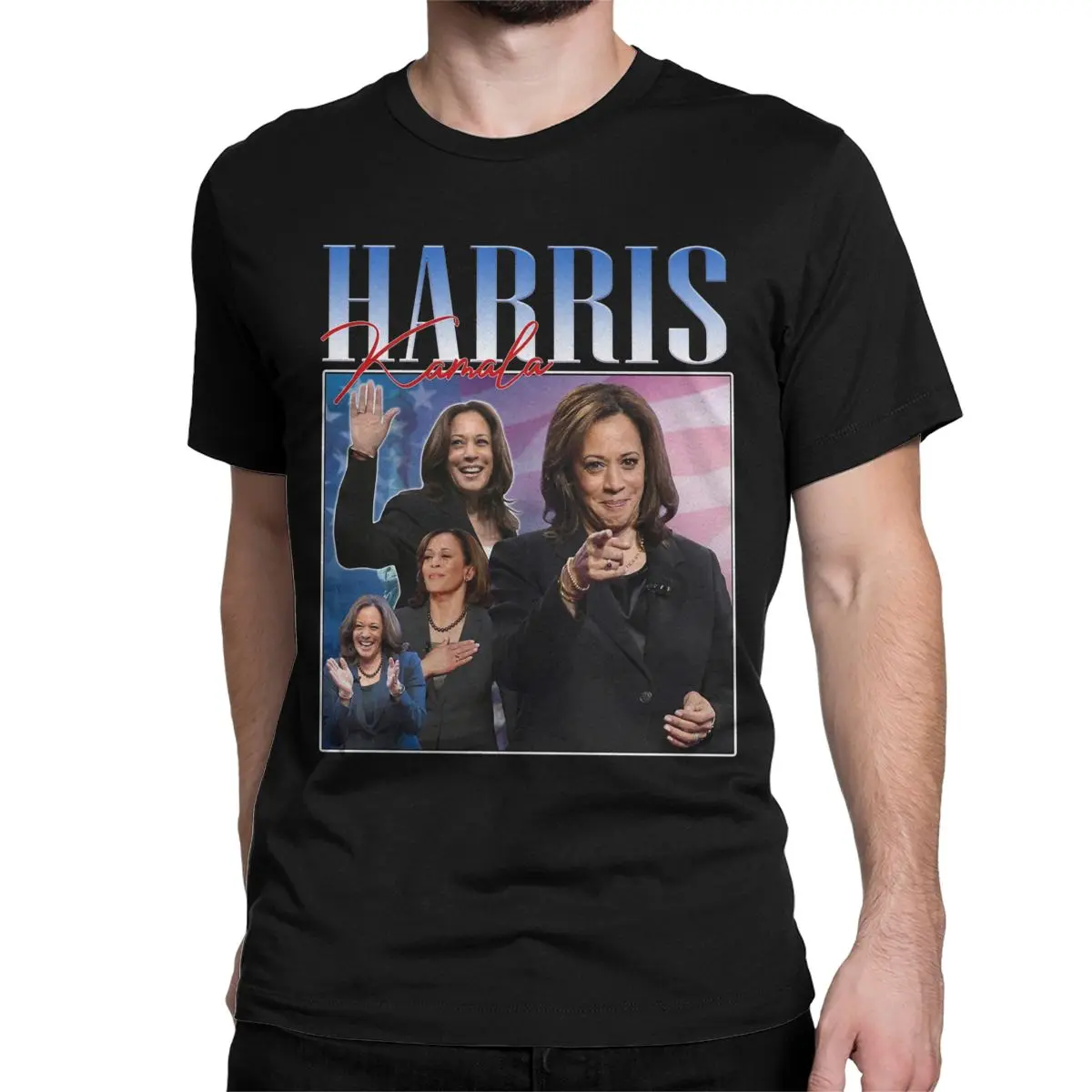 Kamala Harris Madam 2024 T-Shirt Men Humor Cotton Tees O Neck Short Sleeve T Shirt Plus Size Clothes