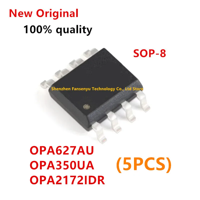 (5piece) 100% New OPA627AU OPA 627AU OPA2172IDR OPA2172 02172A O2172A OPA350 OPA350UA sop8
