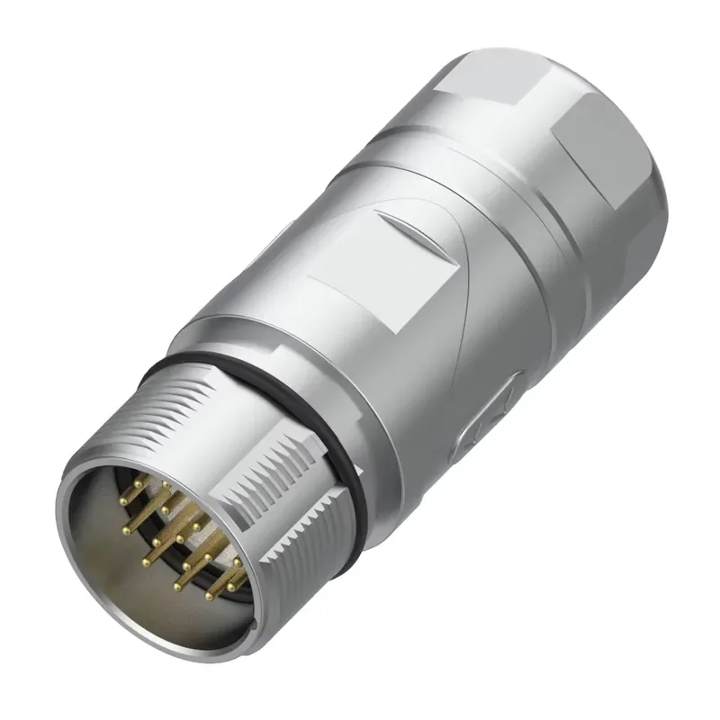 

M23 Connector Marvtech Metal Male Signal Power Straight Shell Shield Waterproof IP67 Automotive M12 Female Connector IEC