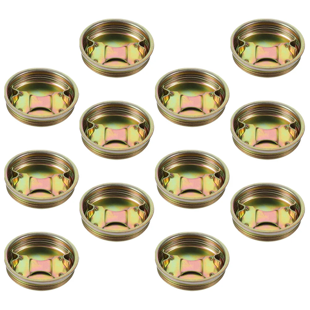

12Pcs Iron Spiral Oil Drum Caps Tight Sealing Leakproof Resistant Barrel Caps Replacement Set Barrel Lid Gallon Drum Cover