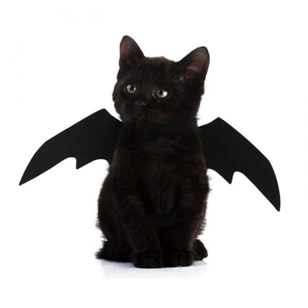 New Pet Dog Cat Bat Wing Cosplay Prop Halloween Fancy Dress Costume Outfit Wings Costumes Photo Props Headwear