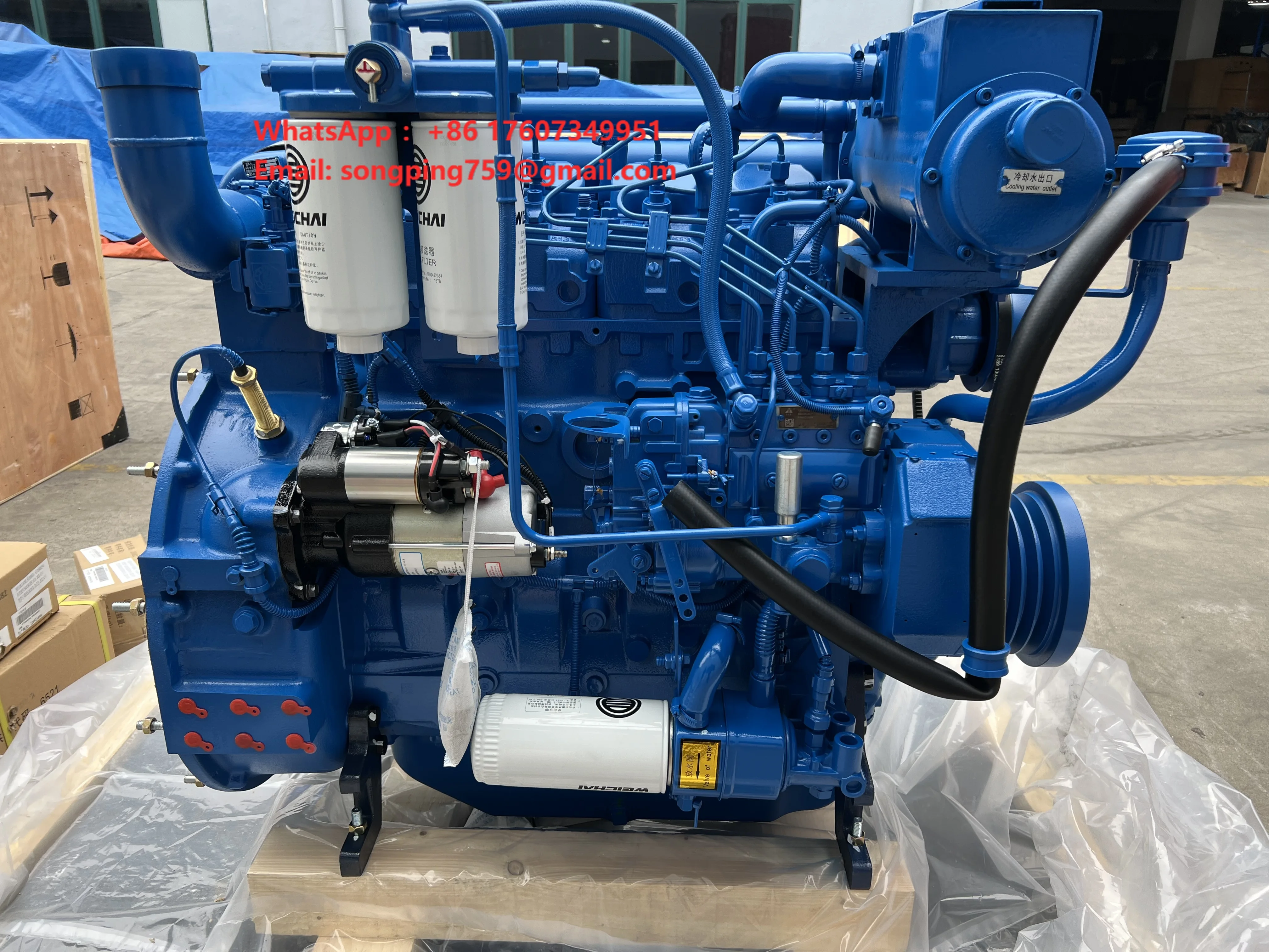 Factory Price SCDC Weichai WP4 Series 60kw 82hp 1500rpm Marine diesel Engine WP4C82-15 for Fishing Boat and Ship Motor