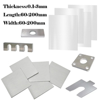 304 Stainlesss Steel Square Sheet Plate60x60mm 100x100mm 150x150mm 200x200mm Thickness 0.1-3mm Flat Brushed Metal Polished Plate
