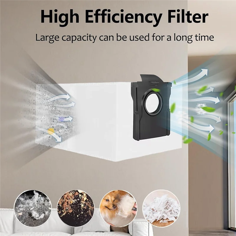 BBNV-Per Dreame Mova E30 Ultra Robot Aspirapolvere Parti di ricambio Spazzola laterale principale Filtri Hepa Sacchetti per la polvere in tessuto Mop