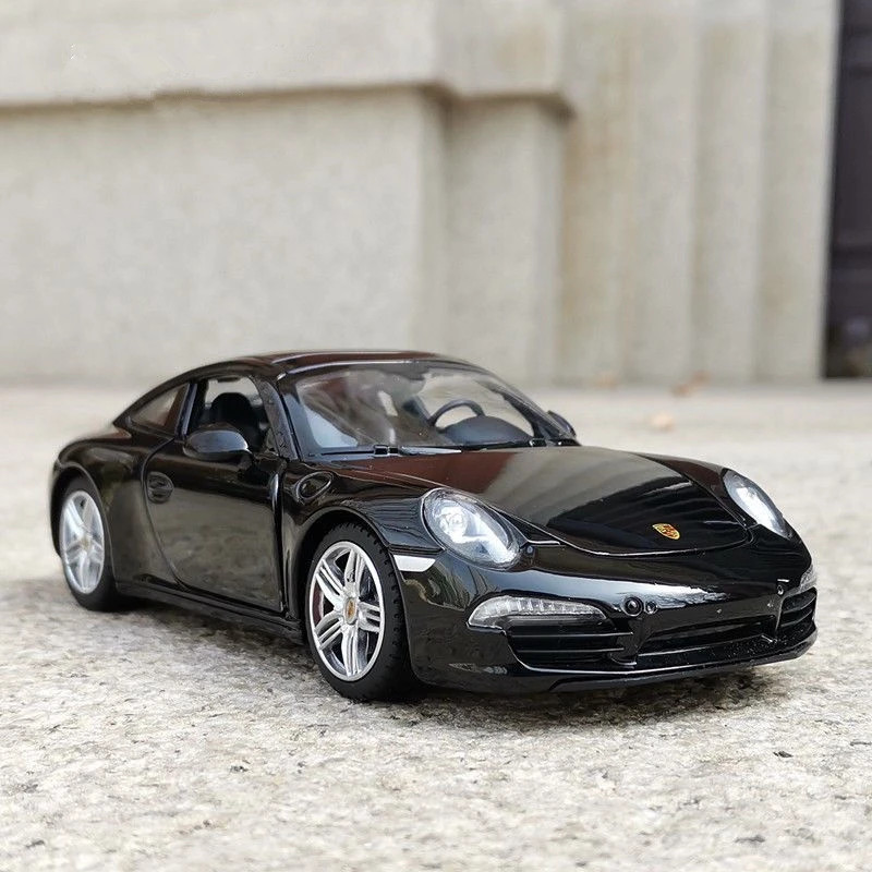 New 1/24 Porsches 911 Coupe Alloy Sports Car Model Diecast Metal Toy Vehicles High Simulation Collection Boy For Childrens Gifts