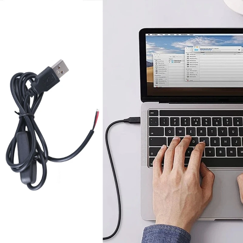 Cáp nối dài USB có bộ chuyển đổi cáp nguồn USB 5V sang 2pin